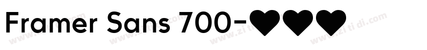 Framer Sans 700字体转换